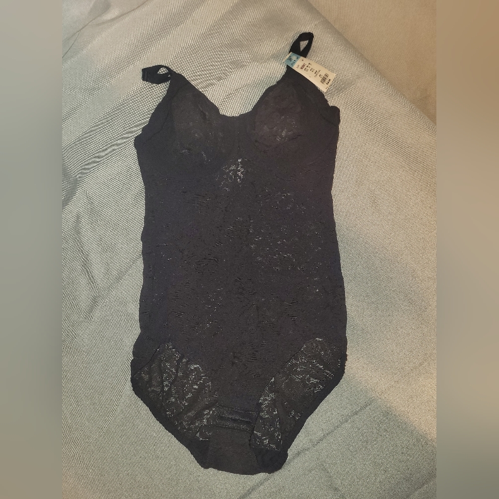 Bali All Over Solutions Shapeware Black Lace Size 36C
